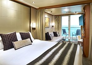 Norwegian Sun, Kabinenbeispiel Club Balcony Suite