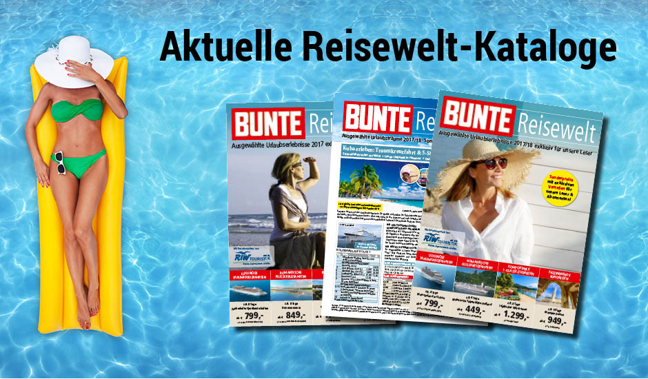 Aktuelle Reisewelt-Kataloge