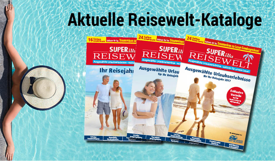 Aktuelle Reisewelt-Kataloge