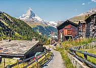 Holzhäuser in Zermatt