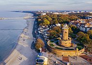 Leuchtturm und Hafen in Kolberg