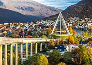 Arktische Kathedrale in Tromso City