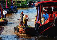 Schwimmender Markt in Vietnam