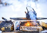 Lagerfeuer am Polarkreis