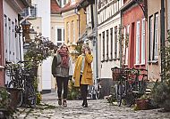 Aalborg, Gemütlicher Spaziergang durch charmante Gasse in Aalborg, Dänemark., Gemütlicher Spaziergang durch charmante Gasse in Aalborg, Dänemark.