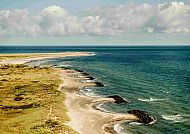 Jütland Skagen, Küstenlandschaft bei Skagen, Dänemark, mit Blick auf das Meer.