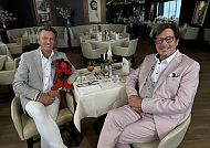 , Jörg Dräger und Peter Grimberg bei der Quizkreuzfahrt in Holland.