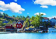 Kristiansand, Idyllische Küstenlandschaft in Kristiansand, Südnorwegen., Idyllische Küstenlandschaft in Kristiansand, Südnorwegen.