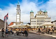 Augsburg Renaissance Rathaus und Perlachturm
