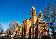 Speyer, Speyerer Dom bei strahlend blauem Himmel., Speyerer Dom bei strahlend blauem Himmel.