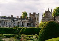 Sudeley Castle mit gepflegten Gärten, Sudeley Castle mit gepflegten Gärten bei der Badminton Flower Show 2026.