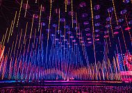 Beeindruckende Lichtshow bei der ABBA Voyage Show in London