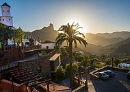 Sonnenuntergang über den Bergen von Gran Canaria