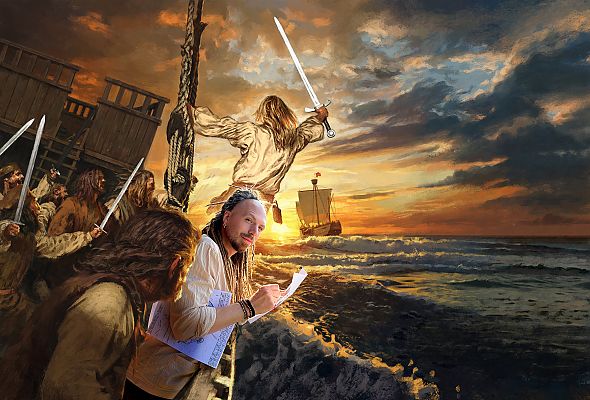 Erleben Sie die Störtebeker Festspiele, Abenteuerliche Szene bei den Störtebeker Festspielen auf Rügen.