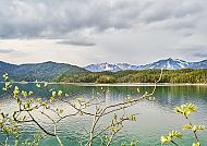 Garmisch-Partenkirchen Eibsee unterhalb der Zugspitze im Wettersteingebirge