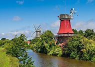 Windmühlen von Greetsiel an der Nordsee