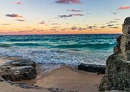Hamilton, Sonnenuntergang am Strand von Bermuda