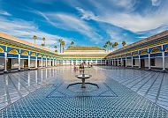 Innenhof des Bahia-Palastes in Marrakesch, Marokko