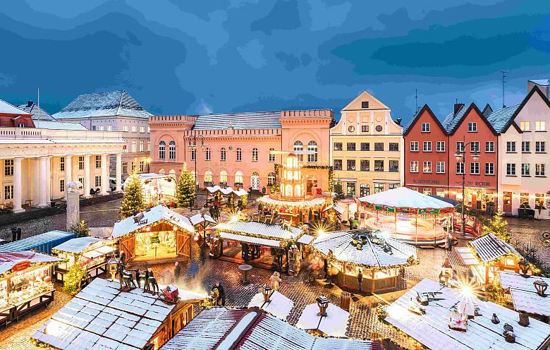 Weihnachtszauber im Sternenglanz von Schwerin