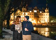 Weihnachtsmarkt Schwerin Schloss Glühwein Winter Schnee