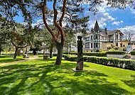 Promenade mit Bäderarchitektur in Zinnowitz