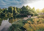 Stadt_Bad_Rappenau,_Chris_Frumolt, Idyllischer Steg am Kursee in Bad Rappenau bei Sonnenuntergang., Idyllischer Steg am Kursee in Bad Rappenau bei Sonnenuntergang.