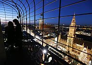 Blick vom Alten Peter auf den Marienplatz
