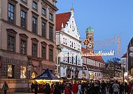 Christkindlmarkt in der Münchner Fussgängerzone