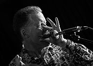 Roger Wade, Roger Wade spielt Mundharmonika auf der Blues Kreuzfahrt.