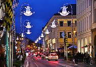 Weihnachtsbeleuchtung in der Brienner Strasse