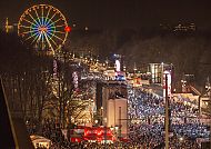 Silvesterparty auf der Festmeile Straße des 17. Juni
