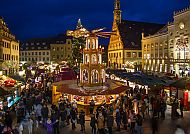 Zwickau, Weihnachtsmarkt auf dem Hauptmarkt Zwickau