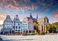 Rostock, Historische Altstadt von Rostock bei Sonnenuntergang., Historische Altstadt von Rostock bei Sonnenuntergang.