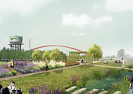 Zukunftsgarten Duisburg Ausstellungsbereich Parkbalkon IGA 2027 im Ruhrgebiet