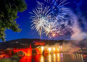 Schlossbeleuchtung im romantischen Heidelberg