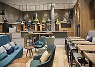 Holiday Inn HafenCity Hamburg, Bar, Moderne Bar im Holiday Inn HafenCity Hamburg mit stilvollem Design., Moderne Bar im Holiday Inn HafenCity Hamburg mit stilvollem Design.