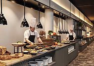 Comwell Hotel Kolding, Restaurant, Elegantes Buffet im Comwell Hotel Kolding, Restaurant Kolding., Elegantes Buffet im Restaurant Kolding, Comwell Hotel Kolding.