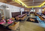 Frühstück, Gemütlicher Frühstücksraum im Hotel Panther´A mit stilvollem Design., Gemütlicher Frühstücksraum im Hotel Panther´A mit stilvollem Design.