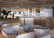 Shore Club auf Deck 11, Elegantes, modernes Interieur im Shore Club auf Deck 11 der EXPLORA III.