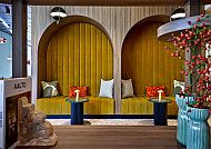 Flesslers Lenggries, Lobby, Gemütliche Lobby im Flesslers Lenggries Hotel mit stilvollem Design.