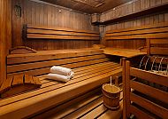 Kleinhuis Hotel Baseler Hof, Spa, Gemütliche Sauna im Kleinhuis Hotel Baseler Hof Spa.