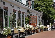 Hotel Zur alten Post, Außenansicht, Hotel Zur Alten Post mit gemütlicher Außenterrasse.