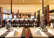 East Restaurant, Elegantes East Restaurant auf der AIDAmar Kreuzfahrt., Elegantes East Restaurant auf der AIDAmar Kreuzfahrt.