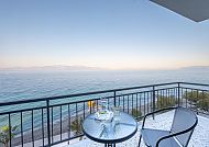 Hotel Riviera 4*, Xylokastro, Balkon, Balkonblick auf das Meer im Hotel Riviera, Xylokastro, Griechenland., Balkonblick auf das Meer im Hotel Riviera, Xylokastro.