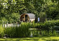 Landhaus Stricker, Sauna, Sauna im Grünen, Landhaus Stricker, Sylt. Entspannung pur.