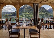 Bellevue Seelisberg, Restaurant, Restaurant mit Panoramablick auf die Berge, Bellevue Seelisberg.
