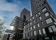 Mercure Zürich City, Außenansicht, Moderne Architektur des Mercure Zürich City Hotels.